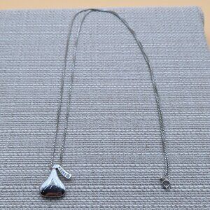 30 Inch Sterling Silver Hershey Kiss Locket Pendant Necklace A5942